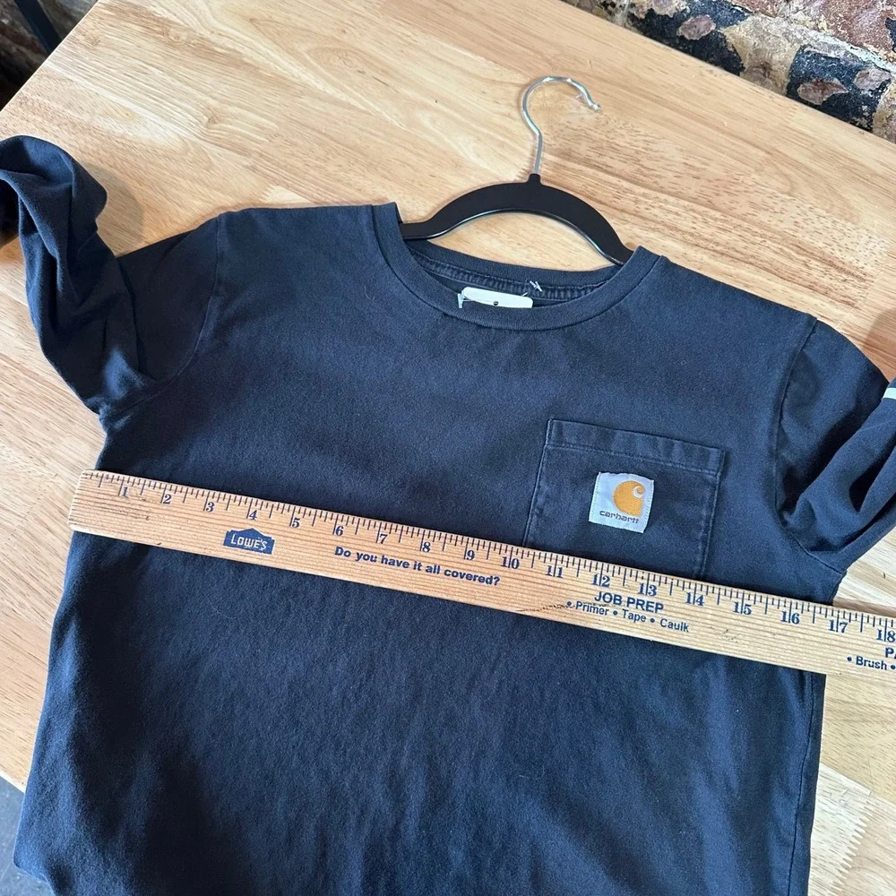 Carhartt Boys Youth Long Sleeve Pocket T Shirt Sleeve Graphic Small 8-10